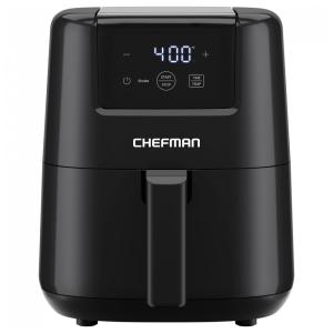 Fritadeira Air Fryer CHEFMAN 1,89L Digital Compacta, com cesto antiaderente e lavável, timer digital e lembrete para agitar