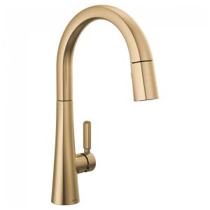 Torneira Cozinha com Pulverizador Pull Down de Ancoragem Magnética, Delta Monrovia 9191-CZ-PR-DST, Champagne Bronze