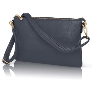 Pulseira de bolsa de embreagem para mulheres couro falso sobre a bolsa de ombro Crossbody, LUCAZZI