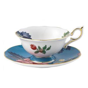Xícara e Pires, Elegância e Sofisticação em Sua Mesa com Capacidade de 150mL e Material de Porcelana, Wedgwood 1057269, Colorido