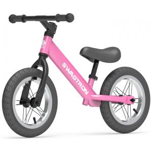 Bicicleta sem Pedal para Crianças de 2 a 5 Anos com Assento Ajustável, Swagtron K3, Rosa