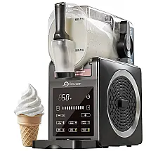 Máquina de Slush Raspadinha ASTRALSHIP Pro Preta 7 Programas Sorvete Cremoso Compressor 110V