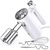 Batedeira de Mão com 5 Velocidades e Acessórios, 500W, Branca, 110v, PINGXIXI, Branco