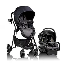 Cadeirinha Evenflo Pivot Modular Sistema de Viagem Cinza com LiteMax 1,4 a 13,6 kg