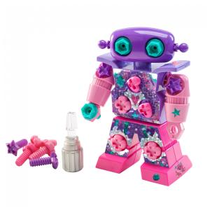 Brinquedo STEM Design & Drill Sparklebot – Robô de Montar com Parafusos, Chave de Fenda e Adesivos Brilhantes, 23 Peças, 3+ Anos