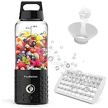 Liquidificador de Bancada Portátil 400 mL para Vitaminas, Recarregável, 175W, Roxa, POPBABIES, Violeta
