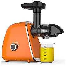 THER Centrífuga de Frutas com 7 Velocidades, Aço Inoxidável e Silencioso, 110V, Laranja