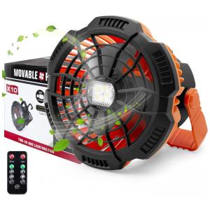 Ventilador de Mesa Portátil 3 Velocidades Ajustáveis, 110v, SONEE X10, Preto