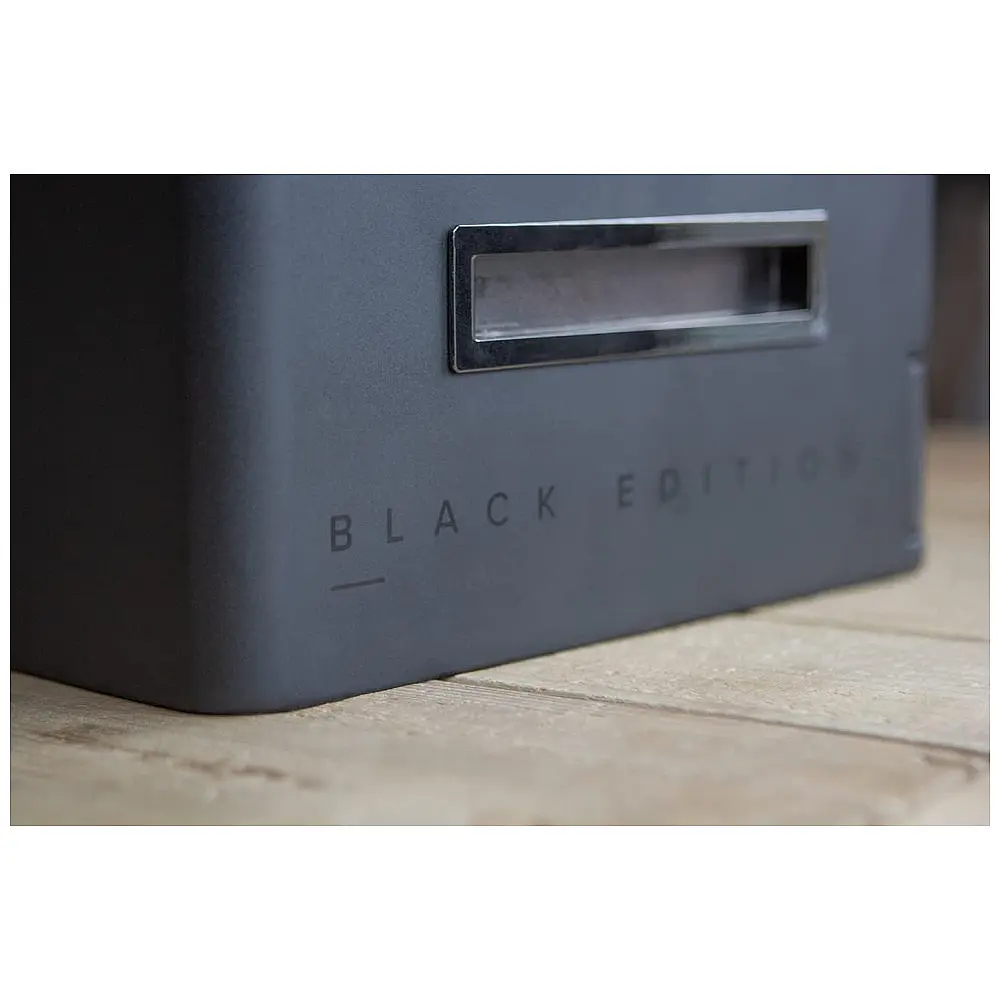 Umidor Militar para Charutos em Madeira de Cedro com Higrômetro Preciso – Modelo CASE ELEGANCE Preto — foto 3