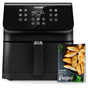 Air Fryer 12 em 1 com 5,5L de Capacidade e Painel de Controle Digital, 110V 1700W, COSORI, Preto