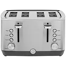 Torradeira de 4 Fatias 7 Configurações, 1500W, Aço Inoxidável, 110v, GE G9TMA4SSPSS, Prateado