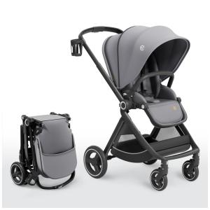 Carrinho de Bebê com Assento Reversível para 0 a 36 Meses, ELITTLE, Cinza