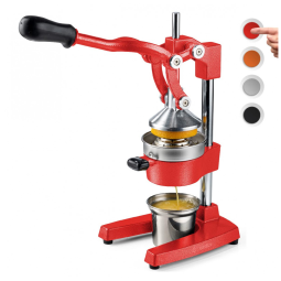 Espremedor de Frutas Profissional Manual Eurolux em Aço Inoxidável, Vermelho