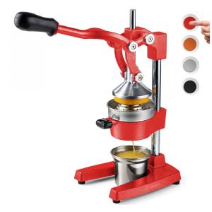 Espremedor de Frutas Profissional Manual Eurolux em Aço Inoxidável, Vermelho