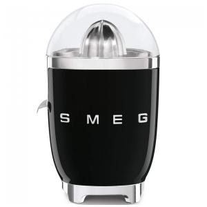 Espremedor de Suco Cítrico SMEG 50s Retro Style com Bico Anti gotejamento, Ativação Automática e Coleta Eficiente, Preto