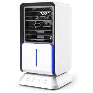 Climatizador de Ar Portátil com 3 Velocidades, Temporizador de 2, 4, 6H, INFRAY KTS03, Branco