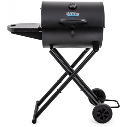 Churrasqueira a Carvão Portátil com Rodas e Tampa, Char Griller E1816, Preta