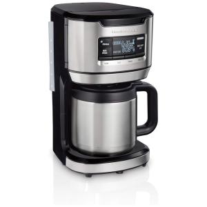 Cafeteira Elétrica Programável, Aço inox, 110v, HAMILTON BEACH 46391, Preto