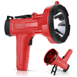 Lanterna LED Recarregável 10000 Lúmens a Prova d IP66 com Bateria de Longa Duração, YIERBLUE YB1 10000R, Vermelho