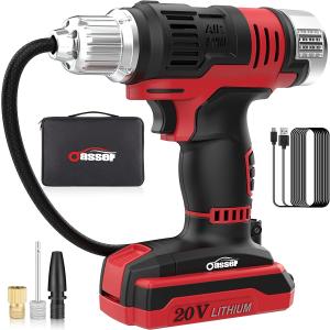 Oasser Mini Compressor de Ar Elétrico Automotivo Portátil 12V 120 PSI c/ Manômetro Digital.