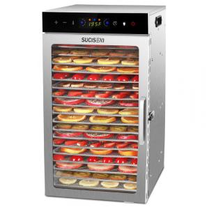 Desidratador de Alimentos Comercial - 10 Bandejas, Timer Digital, Controle de Temperatura e Proteção Contra Superaquecimento