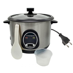 Panela de Arroz Elétrica 1.8L Multifuncional com Desligamento Automático, 700W, 110v, WESTINGHOUSE, Prateado