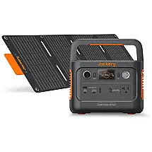 Gerador de Energia Solar Portátil com Painel de 40W, Bateria LiFePO4 288 Wh, Tomada CA de 300 W, 110V Jackery 300 Plus