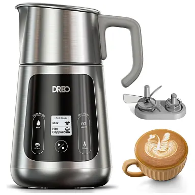 Dreo BaristaMaker Espumador de leite: