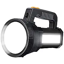 Lanterna LED Recarregável com Saída USB e 6.000 Lúmens, YBQZ, Azul
