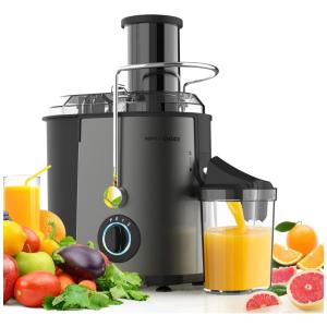 Centrífuga de Frutas com 3 Vel e Fácil Limpeza, 800W, 110v, MAMAS CHOICE, Preto