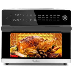 Forno Elétrico de Bancada 32L 18 em 1 com Painel Digital, 1800W, 110v, CONDAKE, Preto