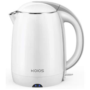 Chaleira Elétrica de 1.8L com Desligamento Automático, Aço Inoxiável, 1500W, Branca, 110v, KOIOS, Branco