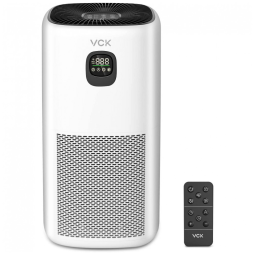 Purificador de Ar com Display LED, Controle Remoto e Área de até 150 m2, VCK, Branco