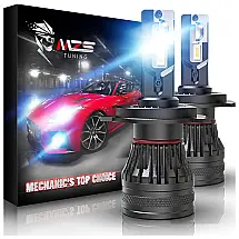 MZS Kit Xenon Lâmpadas LED Branca 15000 Lumens 6500K 60W, 9006, HB4, 2 Peças