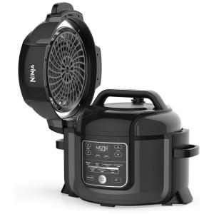 Panela de Pressão Elétrica 9 em 1, Capacidade 6.1 Litros, 110V 1400W, NINJA OP101, Preta