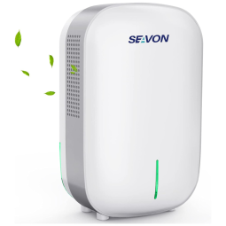 Desumidificador 800mL com Mangueira de Drenagem, Área 24 m2, SEAVON, Branco