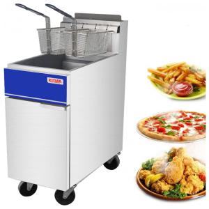 Fritadeira a Gás Profissional para até 22 KG, Aço Inoxidável, 120.000 BTU, KITMA