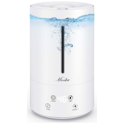 Umidificador Ultrassônico de 4.5L com Controle Inteligente e Desligamento Automático, MOOKA, Branco