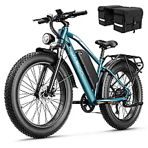 Bicicleta Elétrica Jasion EB5 MAX Azul, Pneus 26x4, Motor 750W (Pico 2000W), Bateria 48V 15Ah 720Wh, Aço Carbono, 7 Marchas, 110V