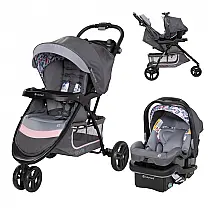 Sistema de Viagem Baby Trend EZ Ride SE Azul Bluebell Cadeirinha + Carrinho 3 Rodas 1,8 a 13,6 kg