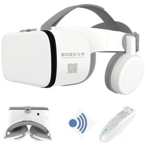 Z6 Óculos de Realidade Virtual 3D com Fones de Ouvido, Universal, BOBOVR, Branco