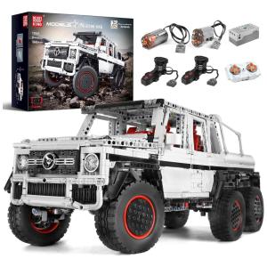 Kit de Construção Picape Off Road 6x6 com 3686 Peças e Controle Remoto por APP para Crianças e Adultos, Mould King, Branca