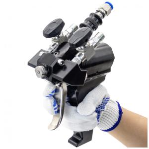 Pistola de Pintura Pulverizadora em Aço Inoxidável, SDRTOP P2, Preto