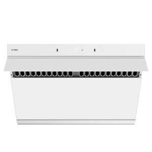 Coifa de embutir ou parede 76cm Fotile branca aço inox vidro temperado sucção inclinada 1100 CFM 4 velocidades 110V