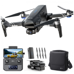 Drone e Acessórios para Adultos com Câmera 4K EIS, Transmissão de Vídeo 4K/30 FPS até 3 km, ID Remoto Integrado e Motores Sem Escova