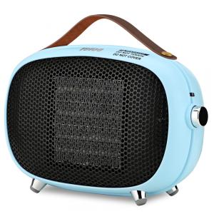 Mini Aquecedor Elétrico de Cerâmica com 3 Modos, 800W 110V, Teioe, Azul