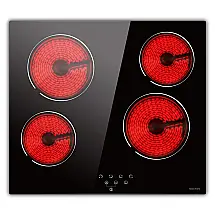 Cooktop de cerâmica NOXTON, fogão elétrico embutido de 4 queimadores fogão elétrico com controle de toque temporizador de bloqueio para