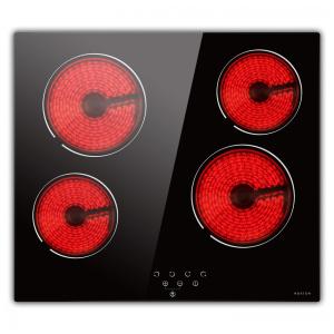 Cooktop de cerâmica NOXTON, fogão elétrico embutido de 4 queimadores fogão elétrico com controle de toque temporizador de bloqueio para