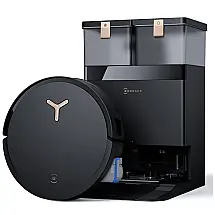 Robô Aspirador ECOVACS DEEBOT X8 PRO OMNI com MOP Autolavável, 18.000Pa Sucção, Secagem a Ar Quente, Base OMNI 12 em 1, Preto