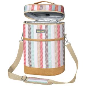 Bolsa Térmica Para Transporte de Vinhos até 6 Garrafas, BALEINE, Rosa